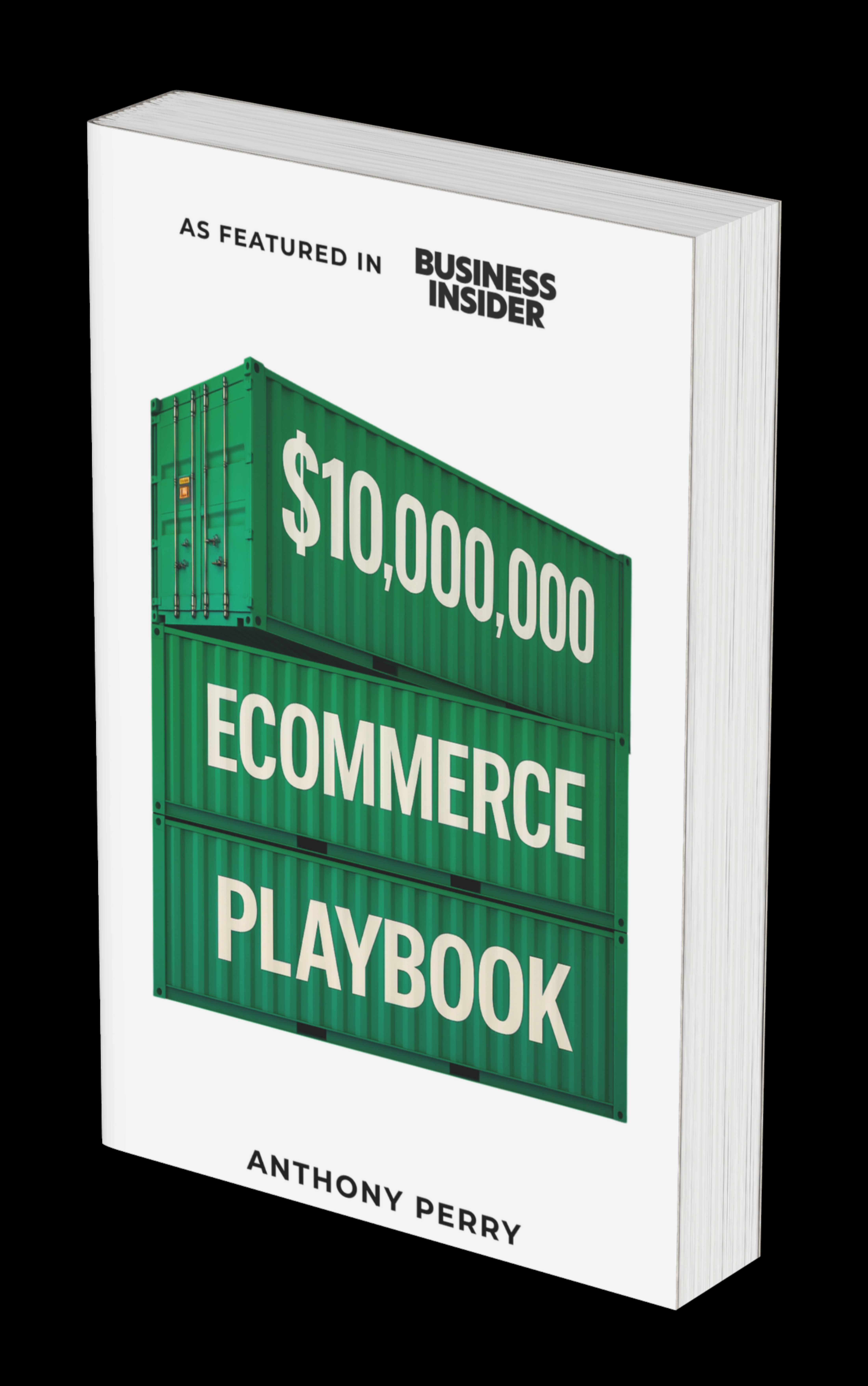 $10,000,000 Ecommerce Playbook book cover by Anthony Perry